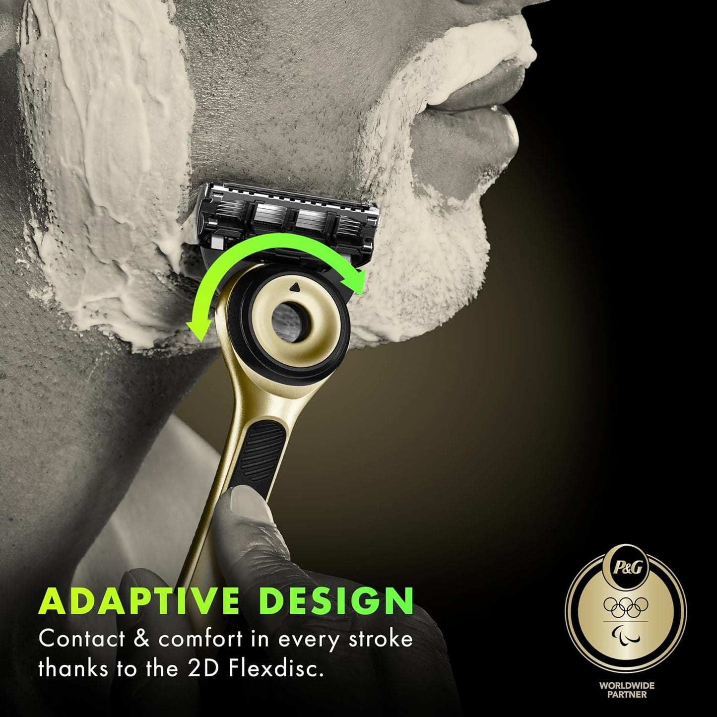 GilletteLabs with Exfoliating Bar Razor for Men, Champion Silver Edition - 1 Handle, 1 Razor Blade Refill, Includes Premium Magnetic Stand