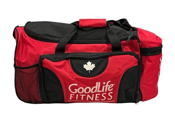 Goodlife Fitness Red Duffle Gym Bag
