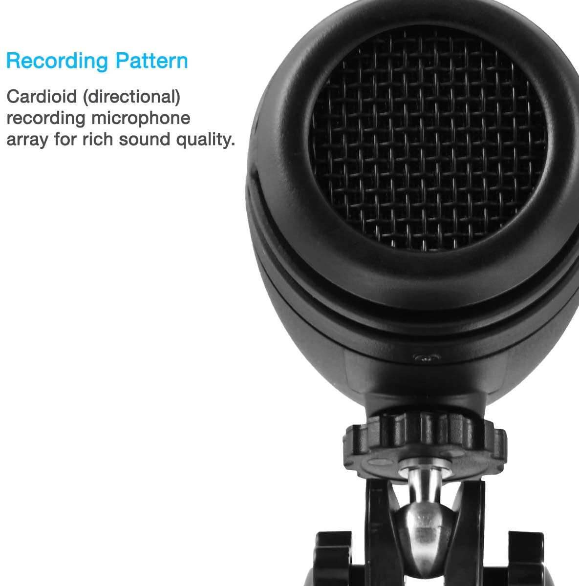 Directional USB Mic with Mute Button