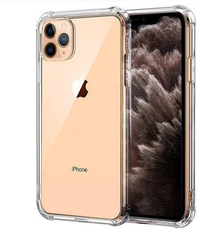 Case for iPhone 11 Pro (5.8-Inch), Premium Flexible Bumper Cover, Transparent Shockproof iPhone 11 Pro Case With Drop Protection Corners, Anti-Scratch Hard PC Back Plate, Crystal Clear
