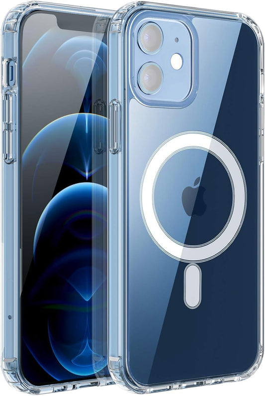 Clear MagSafe Compatible iPhone 12 Mini Case, Slim Protective Cover with Soft TPU Bumper, 5.4-inch