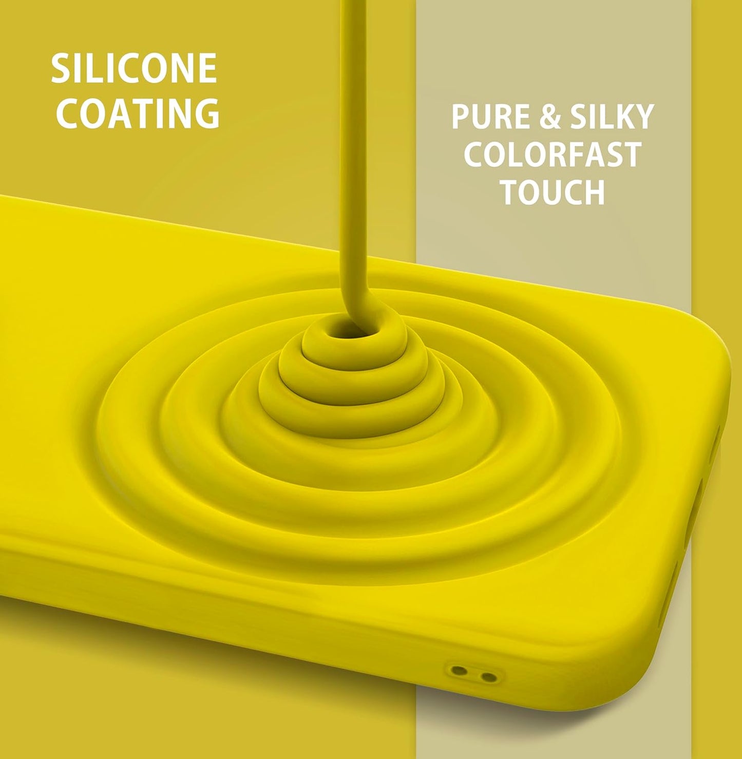 Case for iPhone 11 Pro – Soft Silicone and Soft Microfibre Lining – Extra Thin and Light TPU Protective Cover Yellow