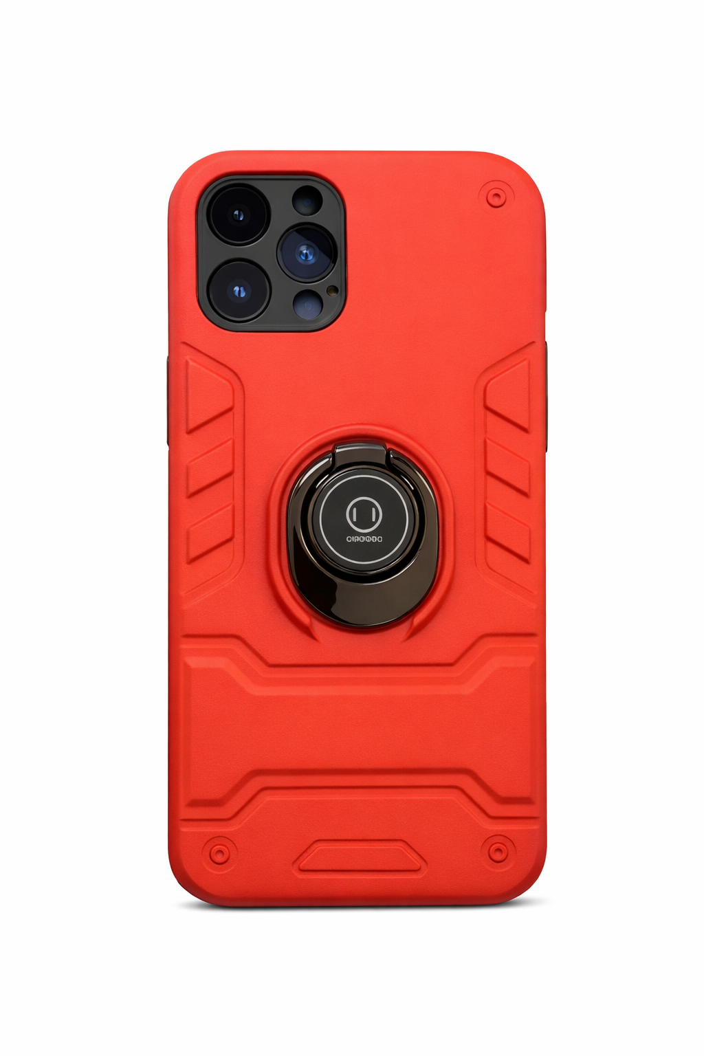 Robot Armor Shockproof Soft TPU and Hard PC Back Cover with Ring Case for iPhone 12 Pro