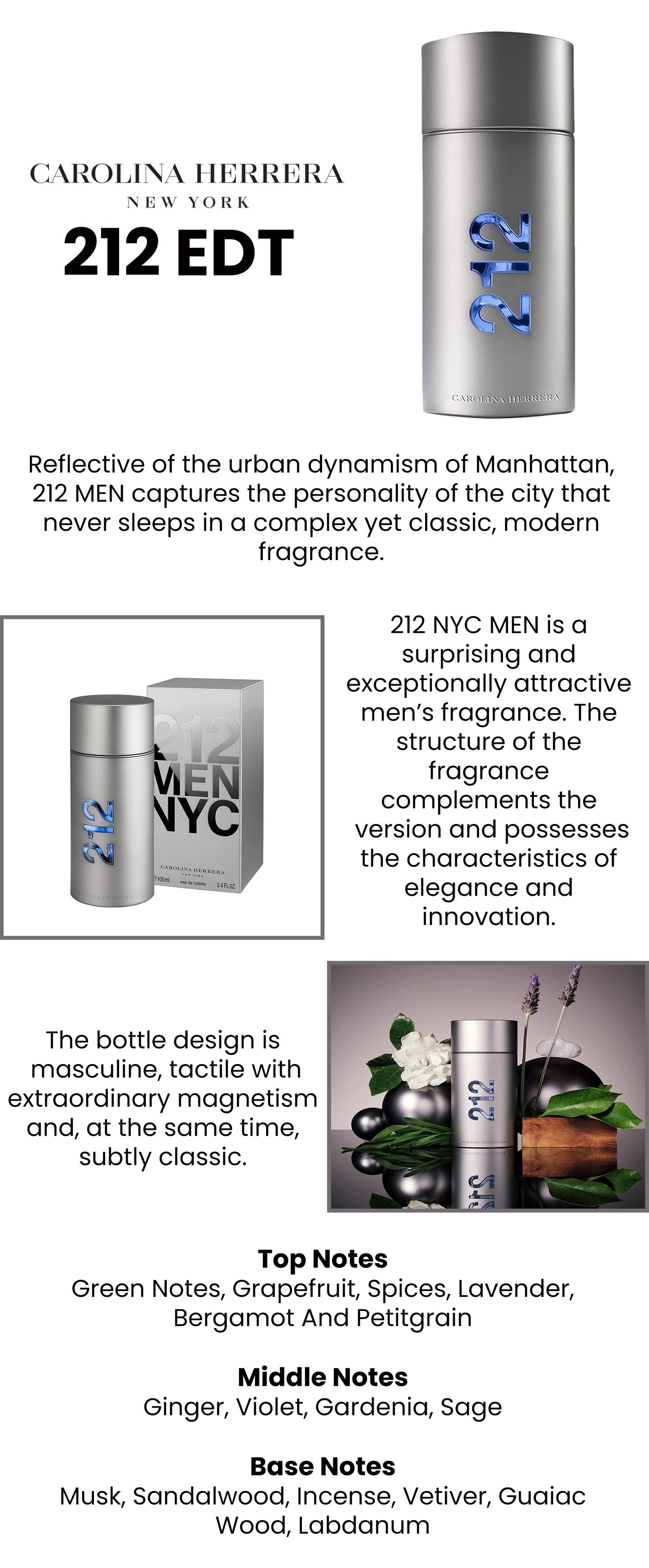 212 NYC EDT For Men 100ml