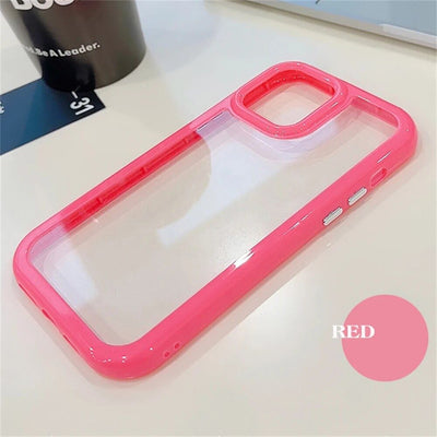 Clear Transparent Bumper iPhone 11 Pro max Hybrid Silicone Case