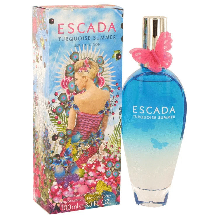 Escada TURQUOISE SUMMER Ltd.Edition 3.3oz EDT Spray, 100% AUTHENTIC,SEALED,RARE